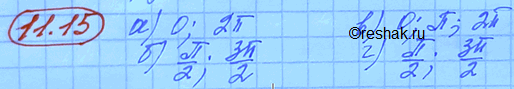 Изображение Упр.11.15 ГДЗ Мордковича 10 класс профильный уровень